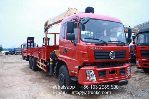 6x4 Dongfeng service truck with crane