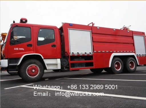 6x4 Japan ISUZU FVZ 11000 liter fire truck