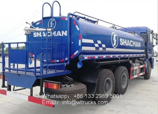 6x4 Shacman 20m3 to 25m3 water truck