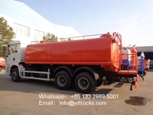 6x4 Shacman 25m3 water bowser truck