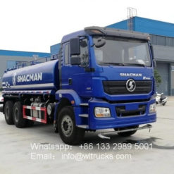 6x4 Shacman 20m3 to 25m3 water bowser truck