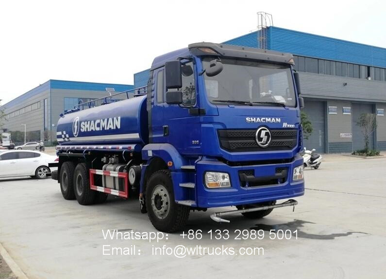 6x4 Shacman 20m3 to 25m3 water bowser truck