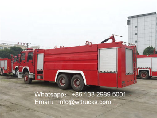 6x4 Sinotruk howo 16000L fire truck