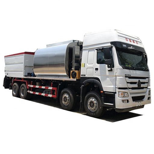 8X4 Sinotruk HOWO 9m3 Bitumen Tank and 14m3 Gravel Tank asphalt distributor truck