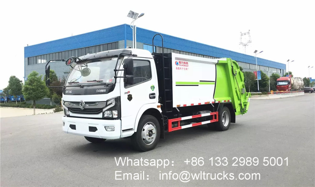 8m3 garbage compactor truck  front left side Picture