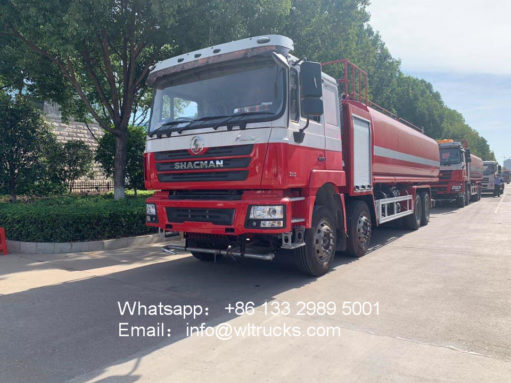8x4 Shacman 25000 liter fire water truck