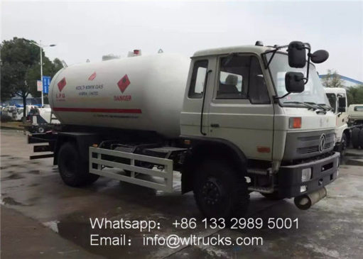 Dongfeng 10000liter to 12000 liter lpg truck