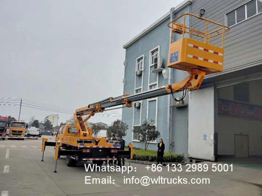 Dongfeng 14m to 16m aerial platform truck