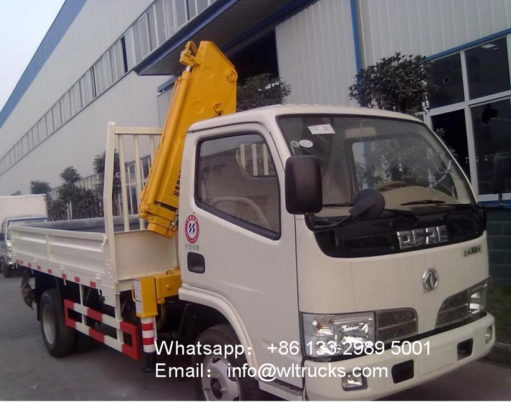 Dongfeng 2ton 3ton truck mounted crane