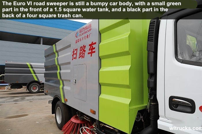 Euro 6 Dongfeng 5 tons road sweeper body box