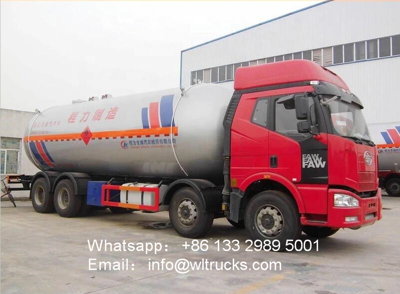 8x4 FAW 35000l mobile lpg filling truck