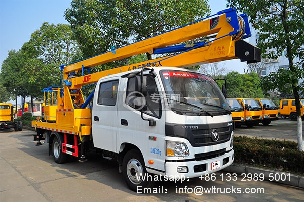 Foton 16m to 18m aerial working platform truck