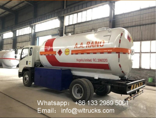 HOWO 8000liter to 10000liter lpg truck