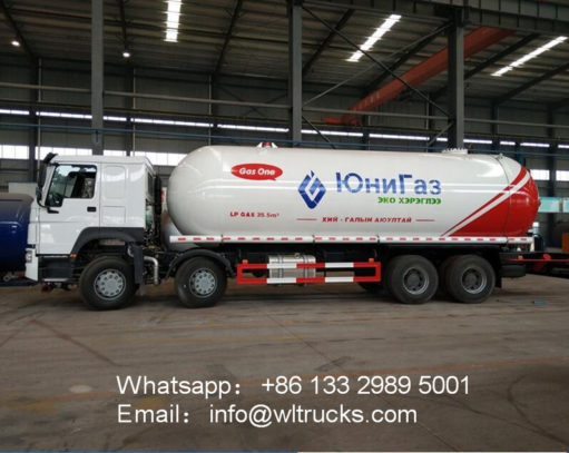 Howo 35000liter lpg storage tank truck