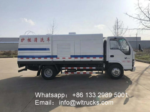 ISUZU 4m3 guardrail washing truck