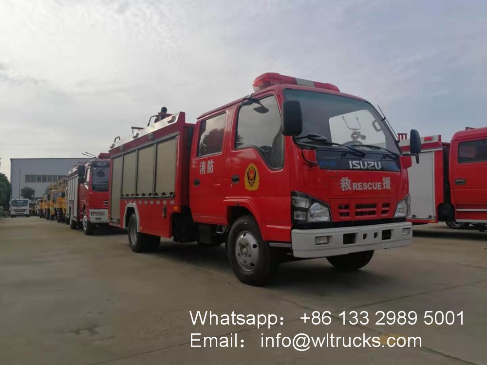 ISUZU 600p 3 ton to 5 ton Foam fire truck