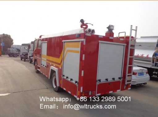 ISUZU 700P 5000liter fire fighting vehicles