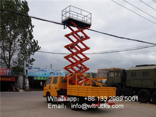 Japan ISUZU ELF 8m 10m 12m hydraulic lift platform truck