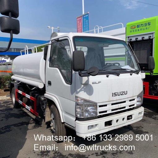 Japan brand isuzu 5 cubic meters water tank truck