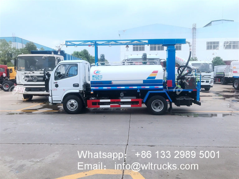 5000L Mobile vehicle disinfection tunnel system fogger spray truck