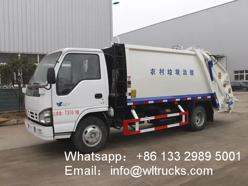 Rear Loading compactor Garbage Truck