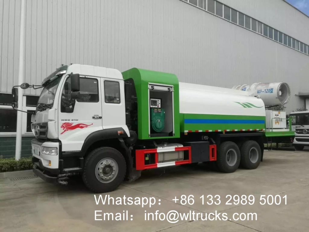 Sinotruk 120m 16000L disinfection truck