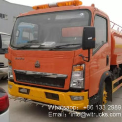 Sinotruk howo 5cbm water bowser truck