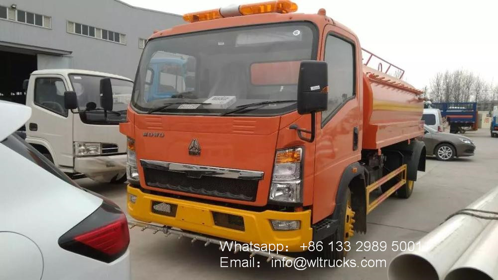 Sinotruk howo 5cbm water bowser truck