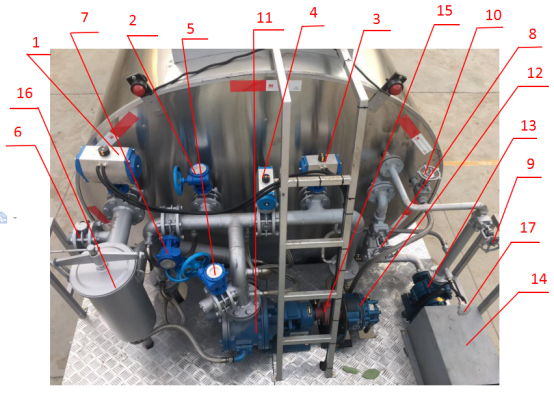 Structure drawing of spraying operation device