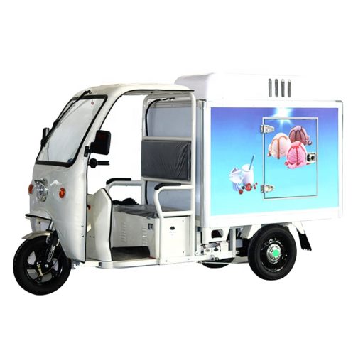 Three wheeler electric refrigerated truck