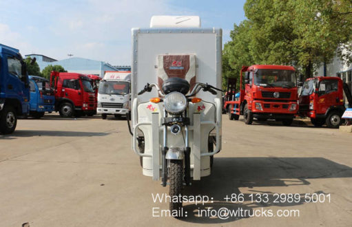 Three wheeler electric refrigerated trucks