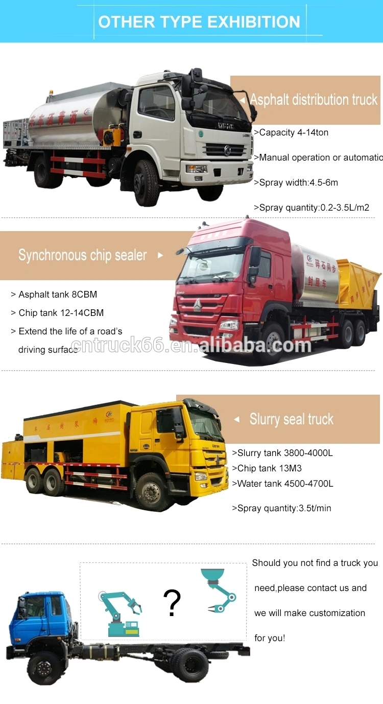 asphalt sprayer truck type exhibition