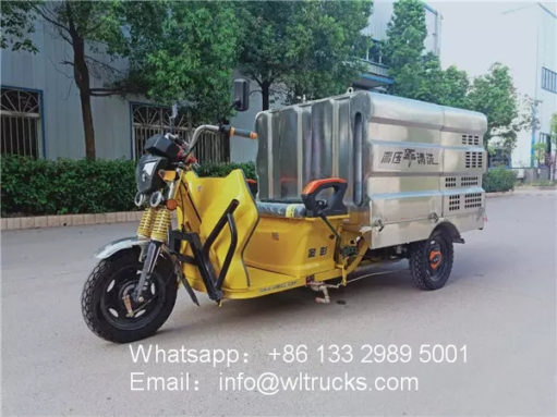 3 wheel street electric clean truck