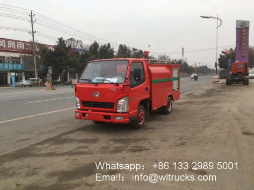 FAW mini water tower fire fighting truck