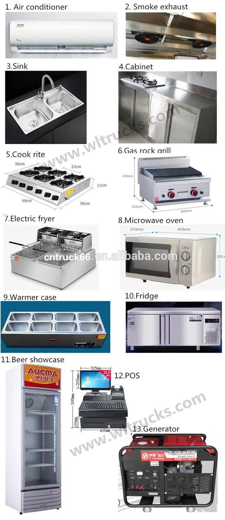 food trucks Optional equipment picture