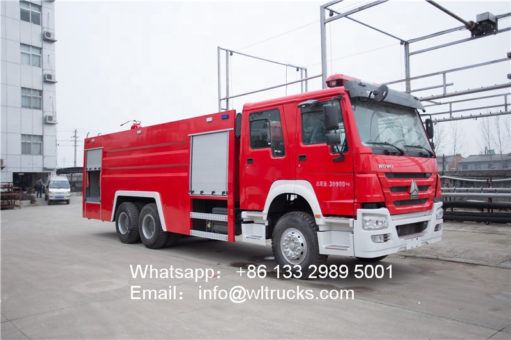 howo water tank fire truck