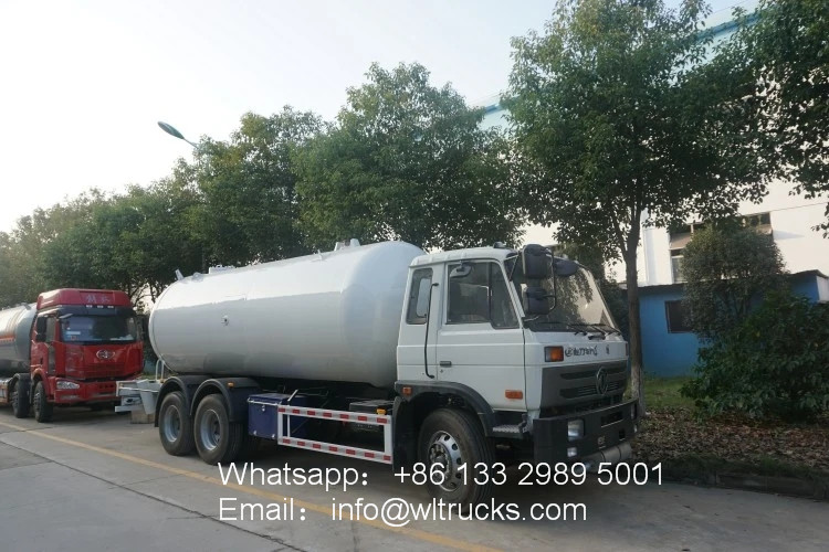 6X4 Dongfeng 20000liter to 25000 liter lpg dispenser truck