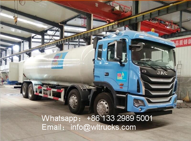 8x4 JAC 15 ton lpg refilling truck