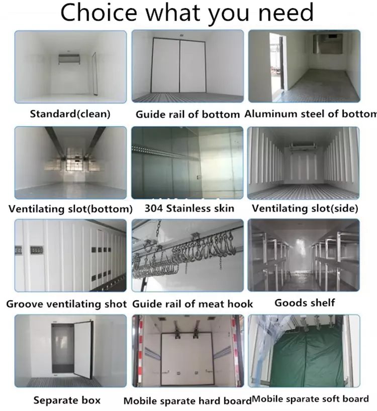 refrigerated truck Internal details