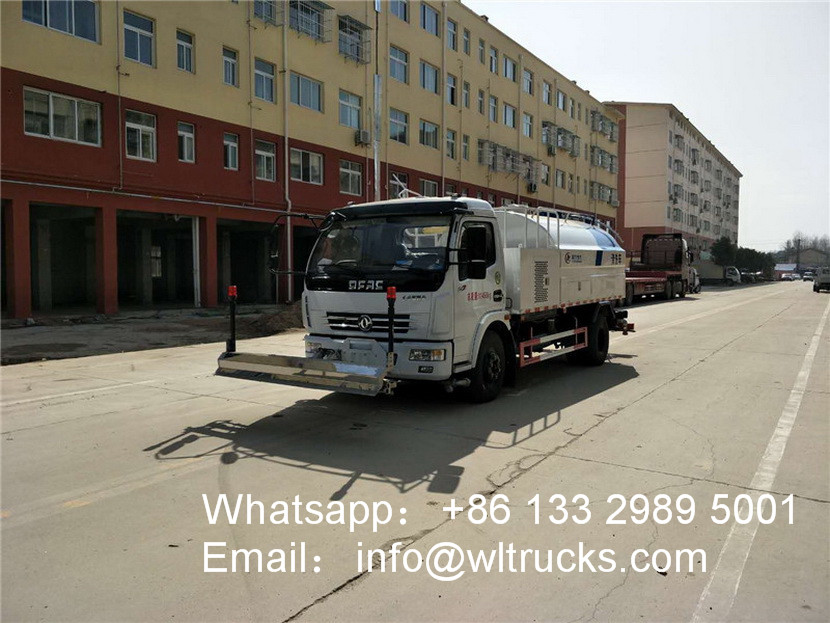 Dongfeng 6000 liter high pressure road washing truck