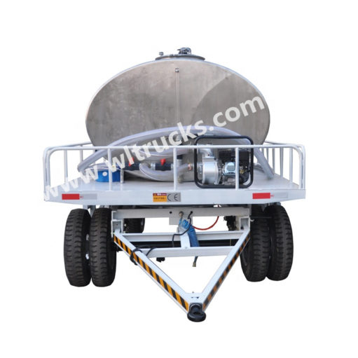 stainless steel small water tank trailer