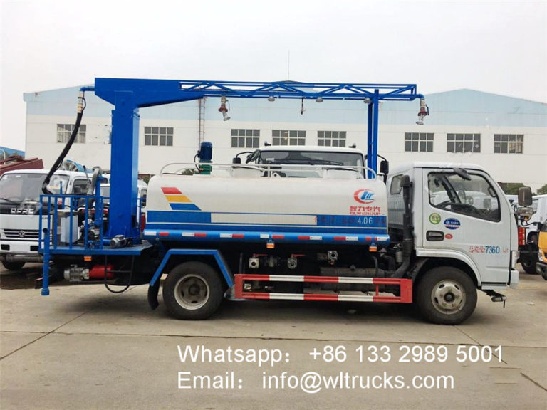 5000L Mobile vehicle disinfection tunnel system fogger spray truck