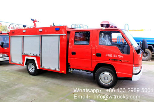 water tank fire truck