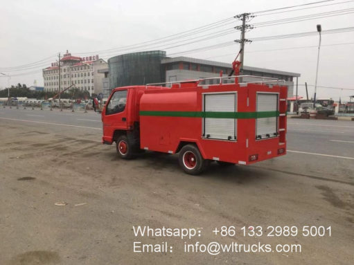 water tower fire fighting truck