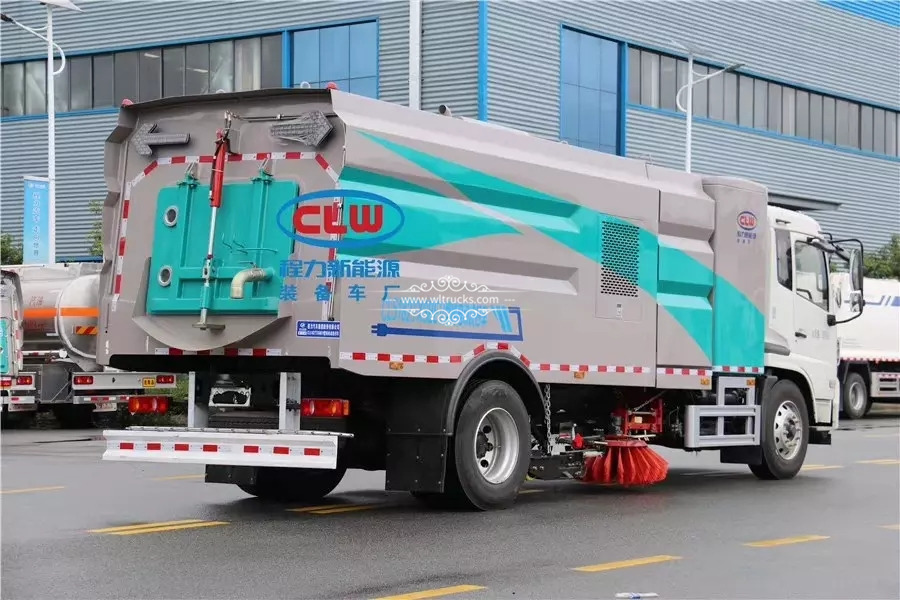 10 Ton Electric road washing sweeping truck