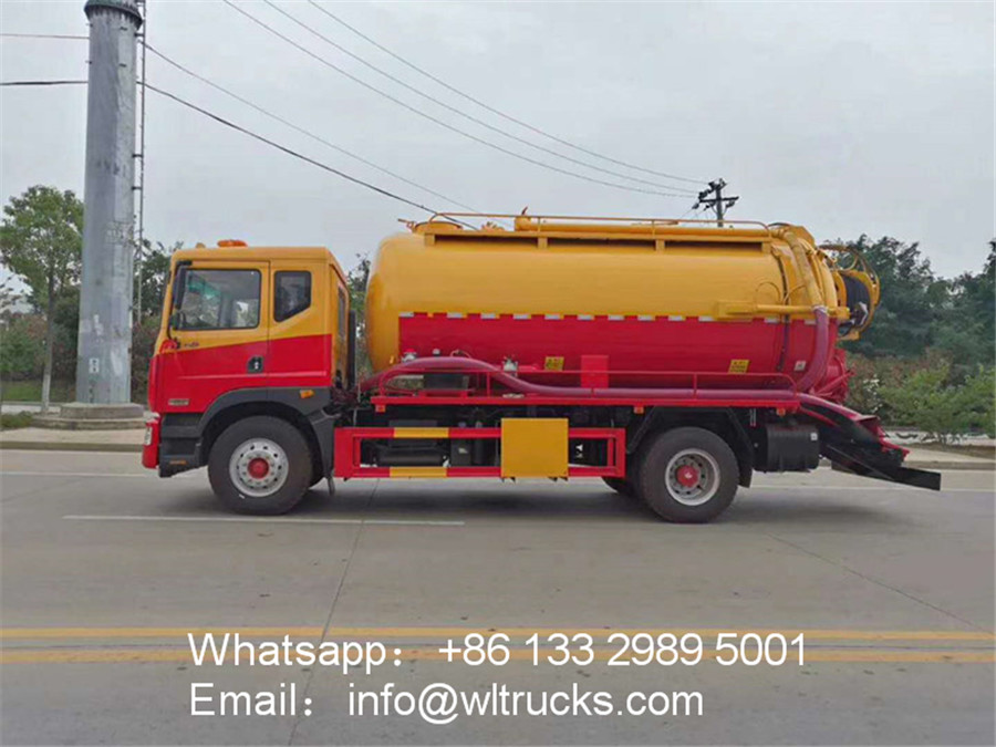 10 ton cleaning sewage suction truck