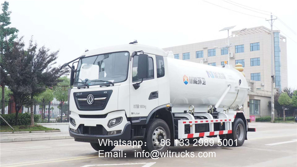 10 ton to 12 ton vacuum sewage suction truck