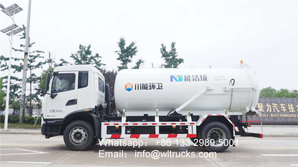 12 ton vacuum sewage suction truck