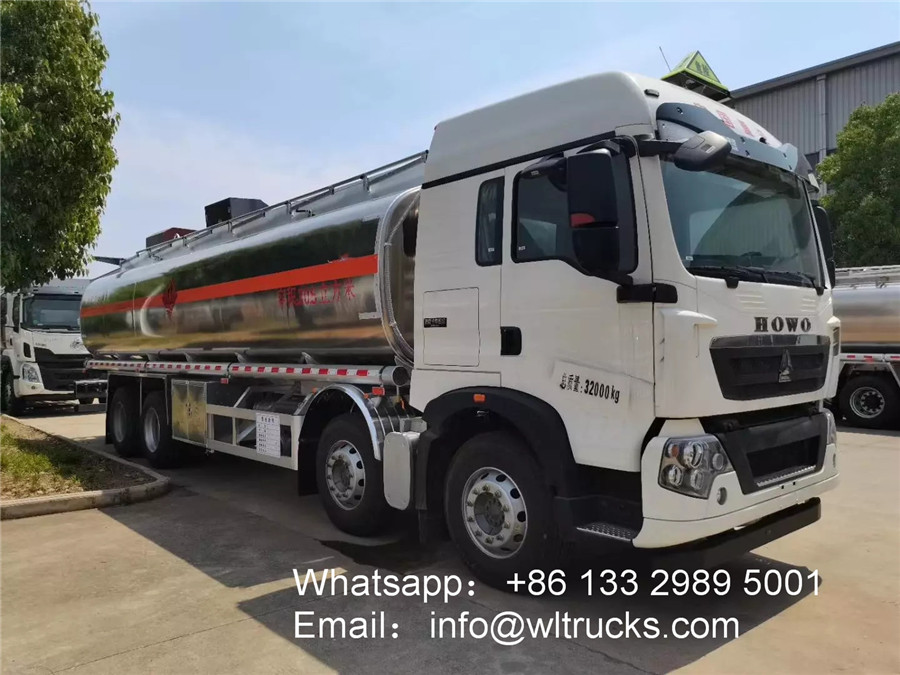 12 wheel Sinotruk Howo Sitrak Aluminum 35000 liter fuel tank truck