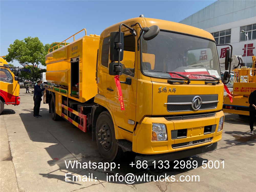 12000L high pressure sewer cleaning suciton truck